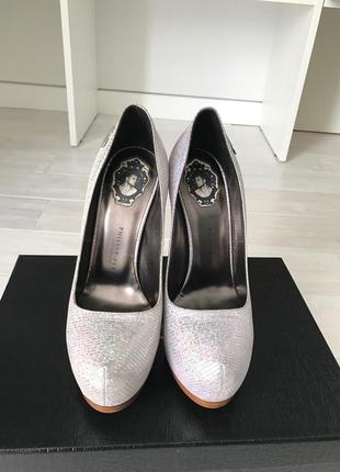 Нові туфлі philipp plein , перламутрові , лімітована колекція