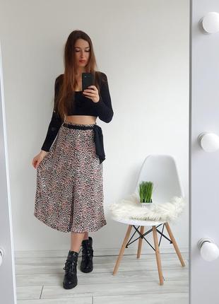Юбка в лео принт от zara