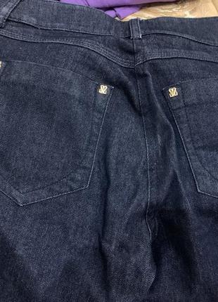 Брюки джинсовые со сваровски вышивкой5 фото