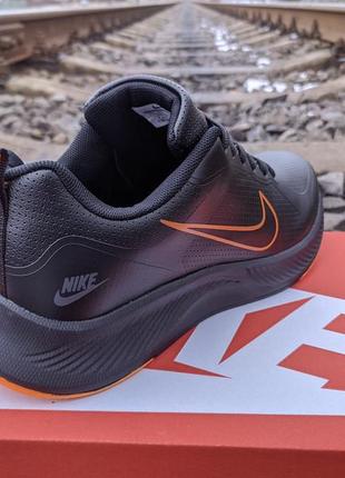 🔥 шкіра nike zoom 41-46 придбати післяоплатою чорні унісекс кросівки чоловічі наложенним4 фото