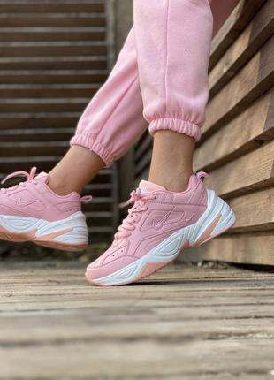 Nike m2k tekno женские розовые наложенный платеж (37-41)