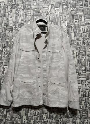 Мужская камуфляжная куртка в стиле милитари, большой размер, angelo litrico для c&a.1 фото