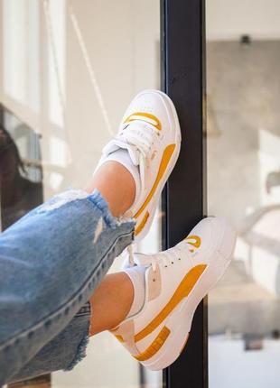 Puma cali sport white orange3 фото