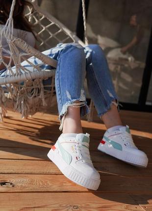 Puma cali mint white7 фото