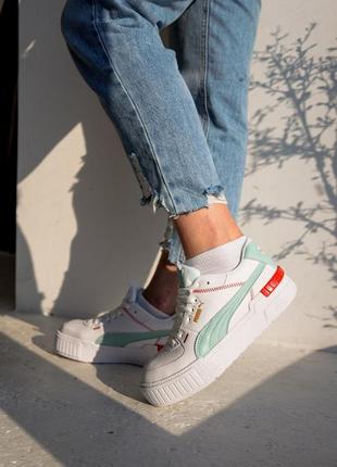 Puma cali mint white2 фото