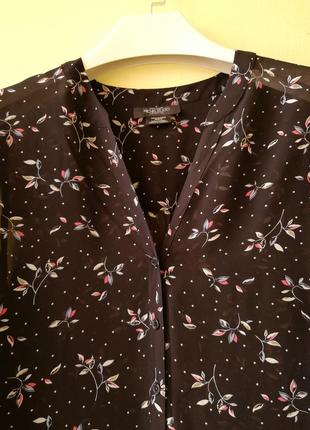 Изумительная брендовая блуза michel studio в цветочный принт большой размер батал3 фото