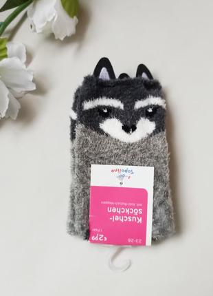 Шкарпетки м'які і пухнасті єнот р. 23-26