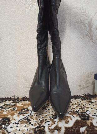 Сапоги демисезонные натуральная кожа