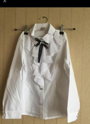 Нарядна блузка для дівчинки на ріст 134,140,146,1523 фото