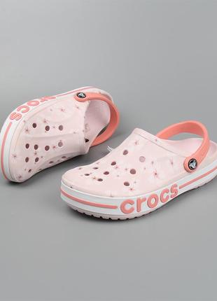 Кроксы crocs bayaband clog, розовые.2 фото