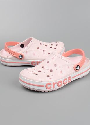 Кроксы crocs bayaband clog, розовые.4 фото