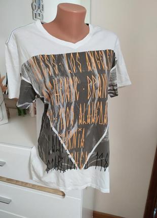 Шикарная белая футболка guess