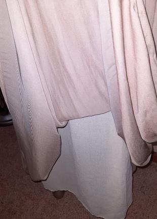 Шикарная юбка в нюдовом  беж цвете   от zara5 фото
