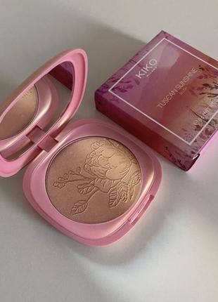 Двоколірні рум'яна kiko milano tuscan sunshine blush1 фото