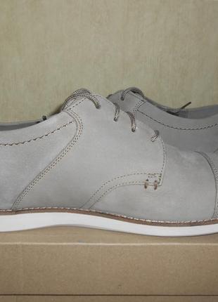 Кожаные легкие туфли clarks м9,5 и м10. новые4 фото