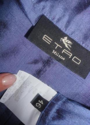Etro жакет пиджак тренч шелковый р 48-50 оригинал7 фото