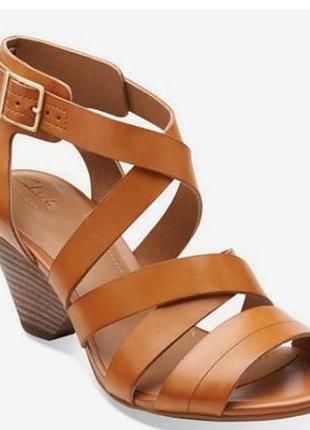 Р.35.5 сlarks шкіряні босоніжки оригінал