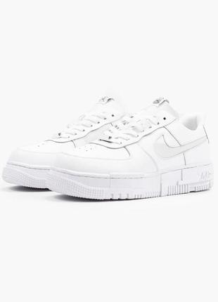 Женские кроссовки nike air force 1 pixel white  36-37-38-39-40-41