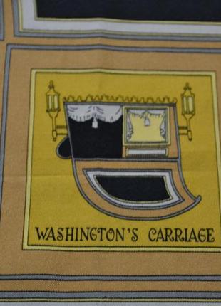 Hermes,платок, винтаж  washington"s carriage.5 фото