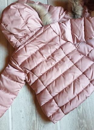 Куртка h&m 2-3(98см ) рожева пудра курточка8 фото