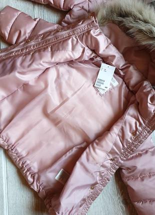 Куртка h&m 2-3(98см ) рожева пудра курточка9 фото