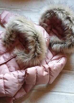 Куртка h&m 2-3(98см ) рожева пудра курточка5 фото