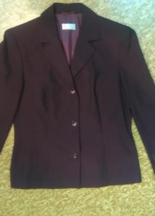 Красивый бордовый пиджак bonita р.38(м)4 фото