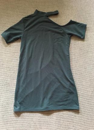 Туніка, міні-сукня, з цікавим вирізом, boohoo, розмір 8