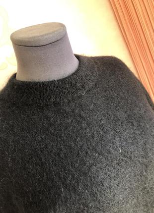 Объемный свитер оверзайз с интересным рукавом,натуральный мохер шерсть, hallhuber9 фото