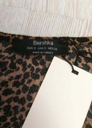 Модная блуза леопард bershka4 фото