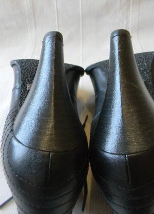 Кожаные ботильоны ботиночки roberto santi р.38-38,5 на стельку 25/25,5см5 фото