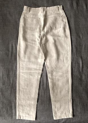 Брюки с высокой посадкой  caroll. джинсы из тяжелого льна. 40/м6 фото