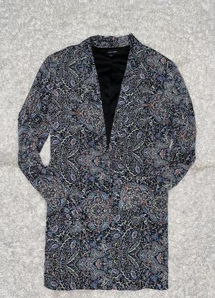 Шикарный оригинальный брендовый пиджак/жакет с принтом new look10 фото