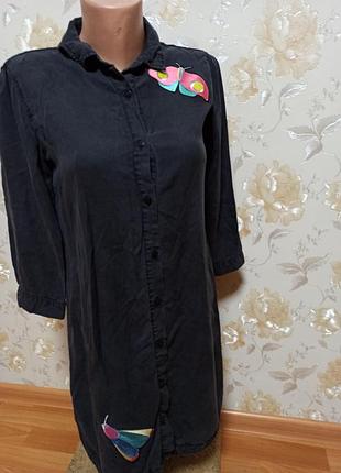 Джинсовое платье рубашка