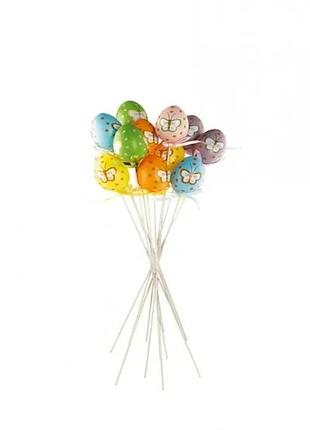 Набір великодні яйця перепелині на паличці malinera