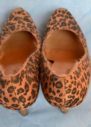 Туфли с леопардовым принтом (пони,р-р 37,5) usa3 фото