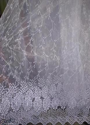 Турецкая тюль с вышивкой + люрекс тм010