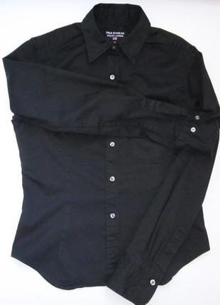 Черная классическая базовая рубашка