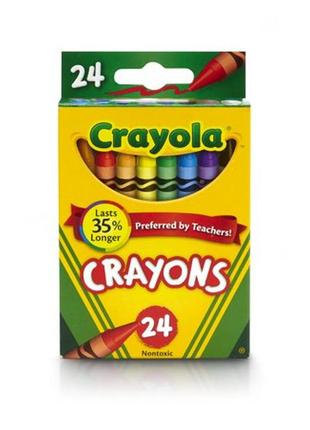 Воскові олівці crayola 24 кольору