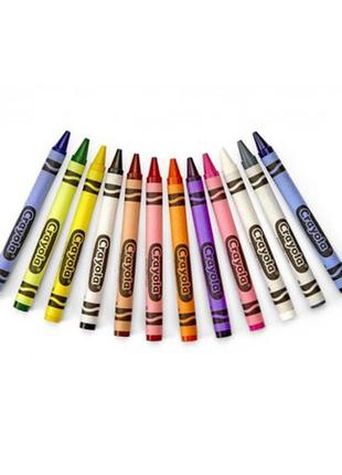 Воскові олівці crayola 24 кольору3 фото