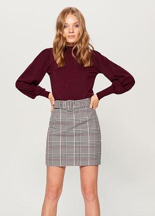 Мини юбка с поясом