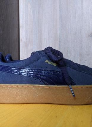 Кроссовки кожаные puma vikky platform4 фото