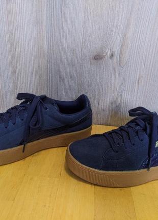 Кроссовки кожаные puma vikky platform2 фото