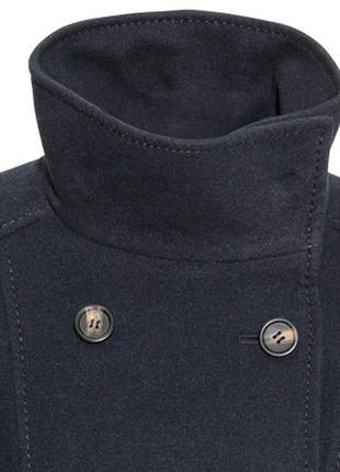 Полупальто  черное укороченное  жакет пальто h&m стильное модное трендовое4 фото