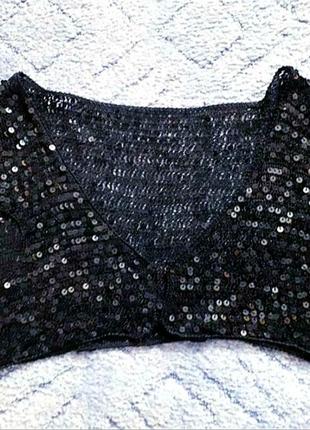 Болеро чорне в паєтки