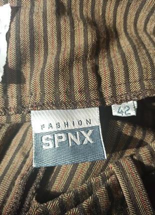 Класичні брюки  еластичні штани в смужку стрейч fashion spnx5 фото