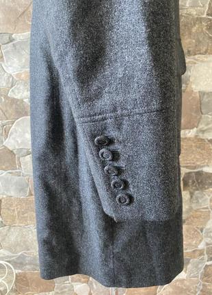 Серое базовое пальто , графит4 фото