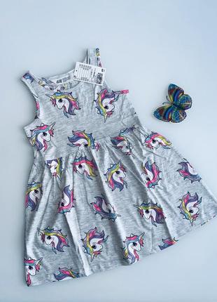 H&amp;m сарафан с эдинорожками на 8-10 лет
