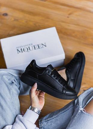 Alexander mcqueen чорні жіночі кросівки александр маквін