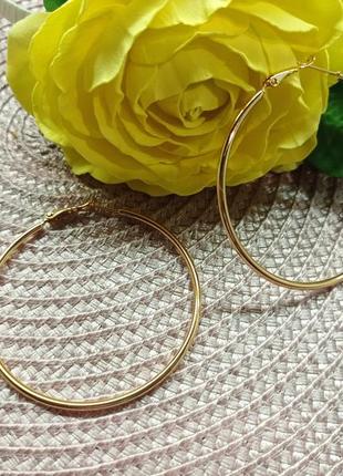 Серьги кольца из медицинского сплава, xuping